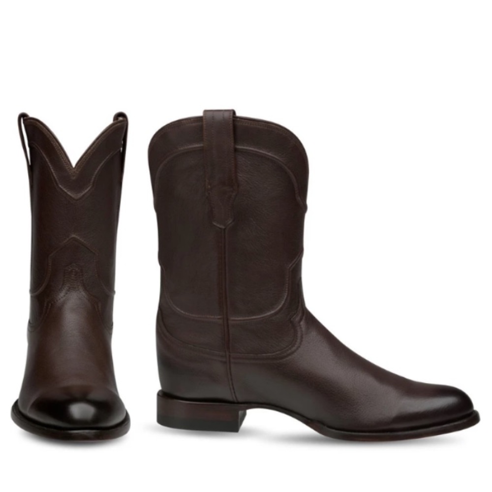 BACHESTO The Tex Coffe brown EE classic Roper boot - Picture 1 of 4